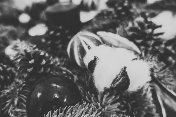 Στεφάνι με χριστουγεννιάτικο θέμα — Φωτογραφία Αρχείου
