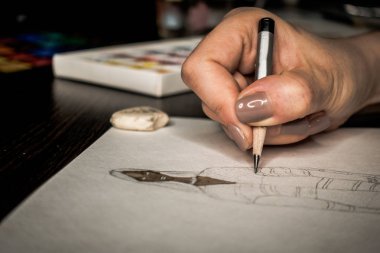 Araçlar Illustrator. Boyalar ve albüm