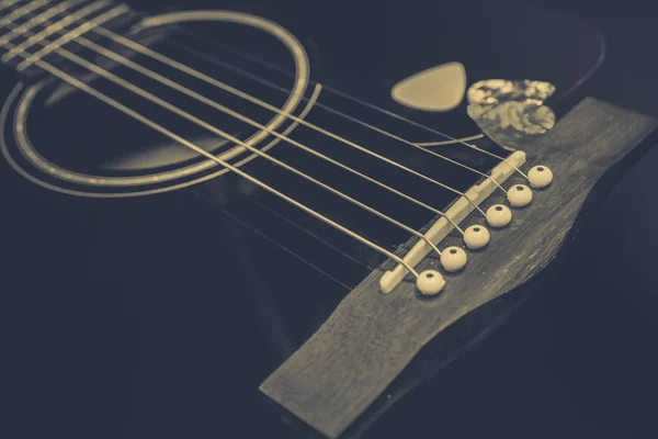 Guitarra acústica — Fotografia de Stock