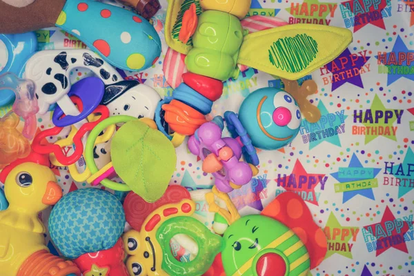 Toys for baby, background — Stock Photo, Image