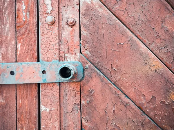 Fechou Detalhes Porta Velha — Fotografia de Stock