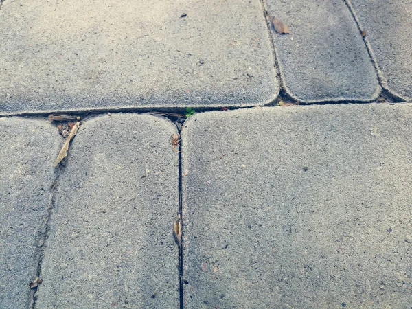 Graue Straßenfliesen Zum Greifen Nah — Stockfoto