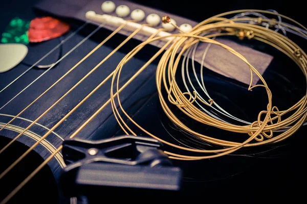 Chitarra acustica — Foto Stock