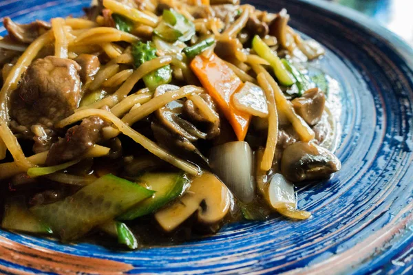 Kalfsvlees Met Groenten Chinese Keuken — Stockfoto