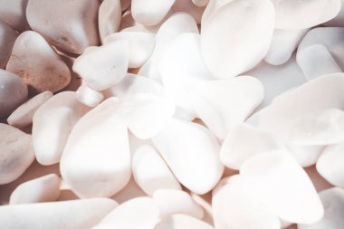 Arka plan beyaz çakıl