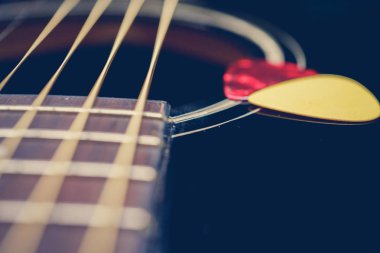 Arka plan olarak bir tema gitar