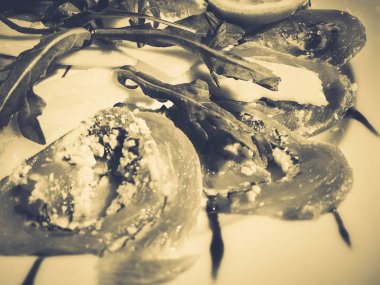 parmesan ile sarsıntılı, yakın