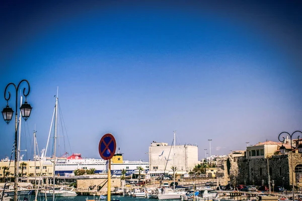 A paisagem marinha. Viagem marítima a Creta — Fotografia de Stock