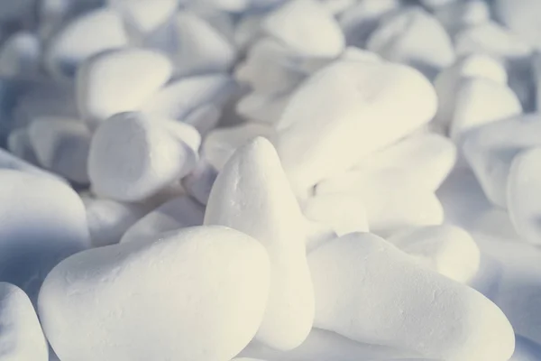 Background of white pebbles — Stock Photo, Image
