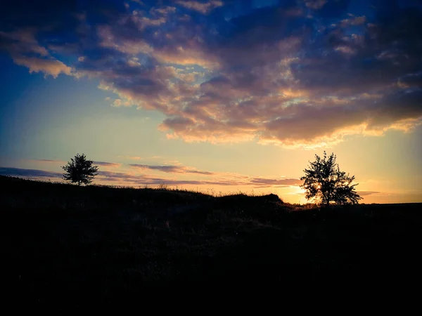 Vacker kväll sunset — Stockfoto