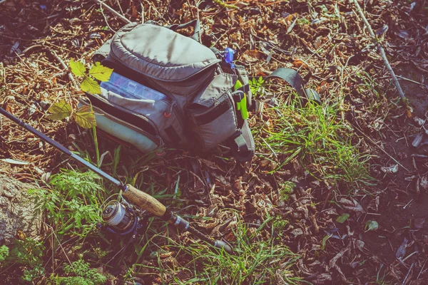 Attrezzatura da pesca - filatura — Foto Stock