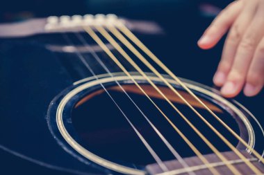 Arka plan olarak bir tema gitar