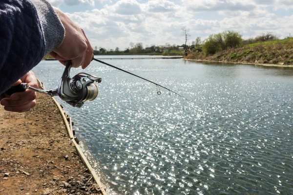 Pesca no lago — Fotografia de Stock