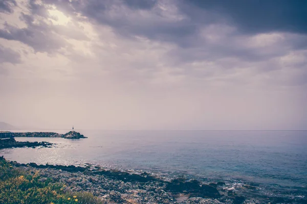 A paisagem marinha. Viagem marítima a Creta — Fotografia de Stock