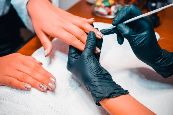 Manicure at the spa salon — Stock Photo, Image