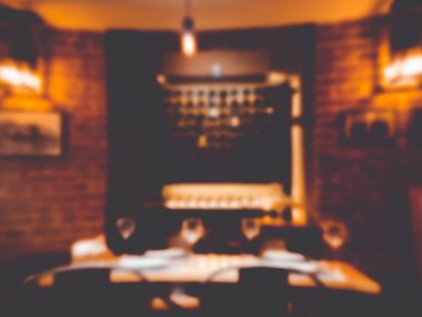 İç kafe. Arka plan bulanık