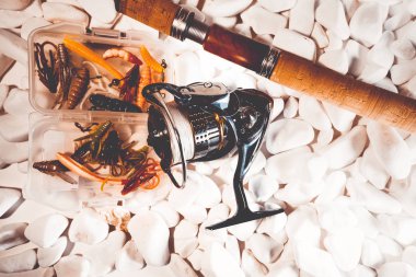 Balıkçılık yem arka plan