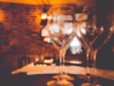 İç kafe. Arka plan bulanık