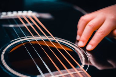 Arka plan olarak bir tema gitar