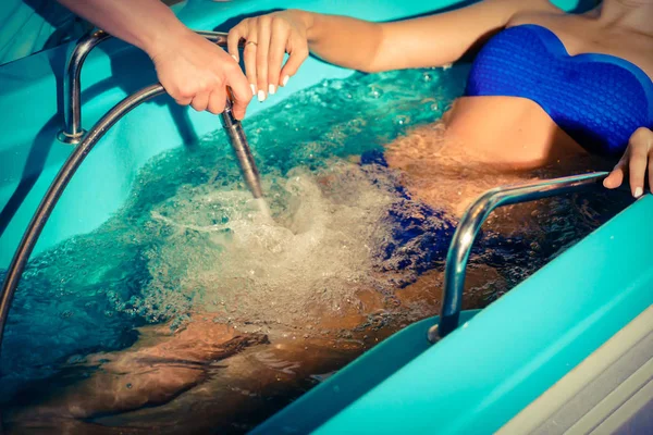 Hydromassage Behandeling Spa Salon — Stockfoto