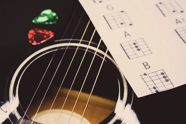 Acoustic guitar — Stock Photo, Image