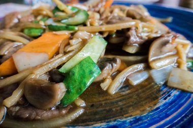 Sebzeli dana eti, Çin mutfağı