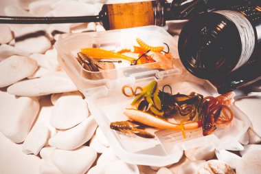 Balıkçılık yem arka plan