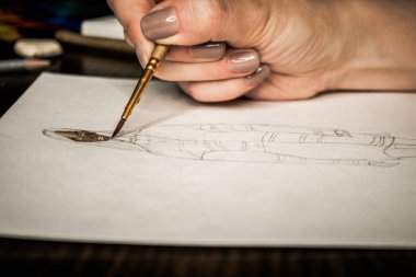 Araçlar Illustrator. Boyalar ve albüm
