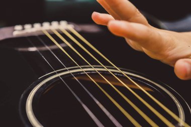 Arka plan olarak bir tema gitar