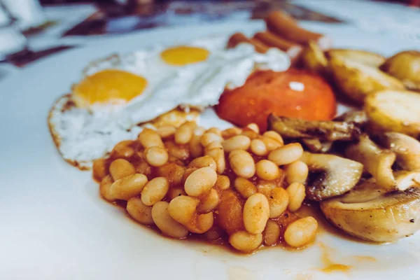 Αγγλικό Πρωινό Πιάτο — Φωτογραφία Αρχείου