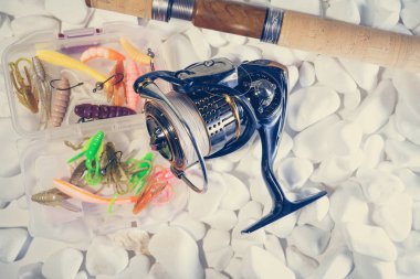 Balıkçılık yem arka plan