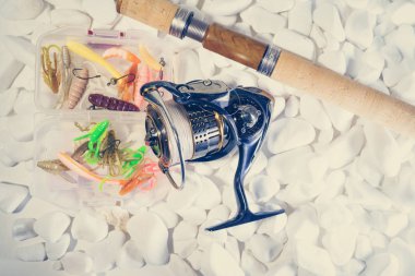 Balıkçılık yem arka plan