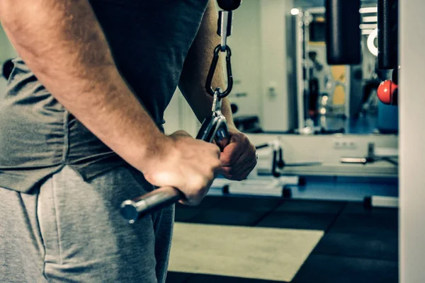 Culturista Palestra — Foto Stock