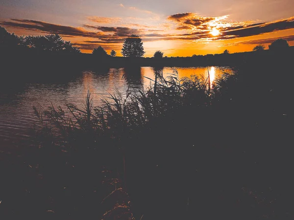 Güzel bir akşam sunset — Stok fotoğraf