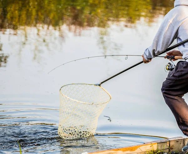 Pesca Truta Rio — Fotografia de Stock