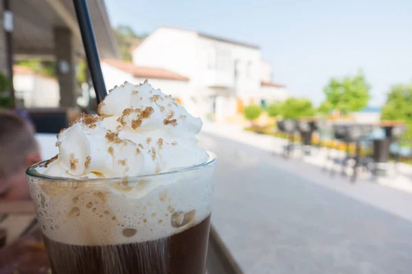 Irish Coffee Ett Kafé Resorten — Stockfoto