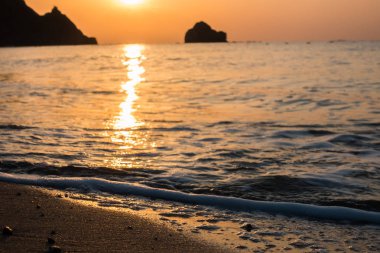 Denizin muhteşem sunrise