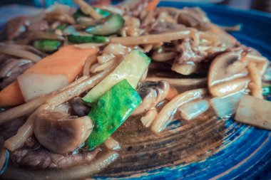 Sebzeli dana eti, Çin mutfağı