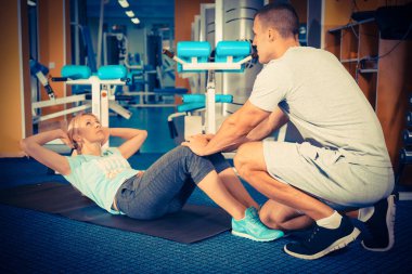 Koç ve istemci vasıl jimnastik salonu