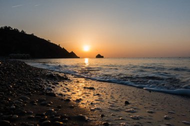 Denizin muhteşem sunrise