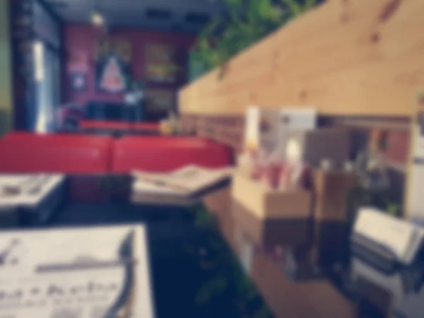 Interior Cafe Blurred Background — Stock Photo, Image