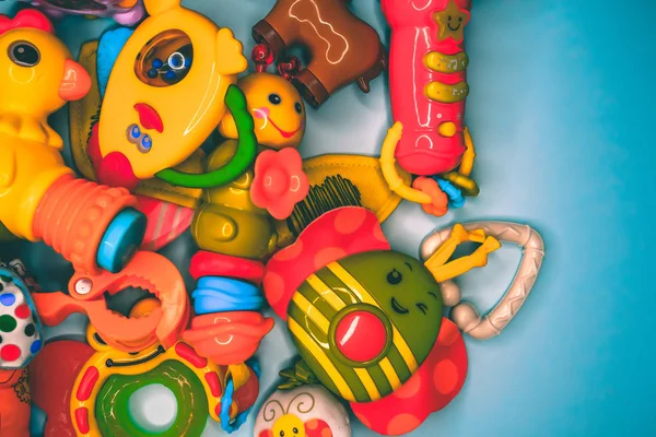 Jouets pour bébé, fond — Photo