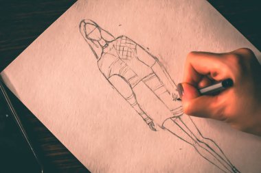 Çizim Moda İllüstrasyon Süreci