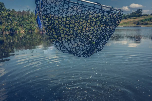 Pike fishing on the lake — Stock Photo, Image