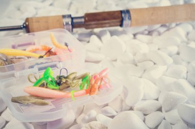 Balıkçılık yem arka plan