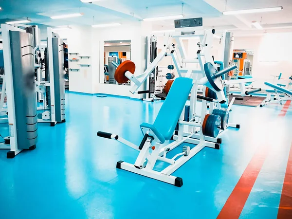 Βινιοσία Ουκρανία Περίπου 2018 Εκπαιδευτικά Μηχανήματα Ασκήσεων Στο Γυμναστήριο — Φωτογραφία Αρχείου