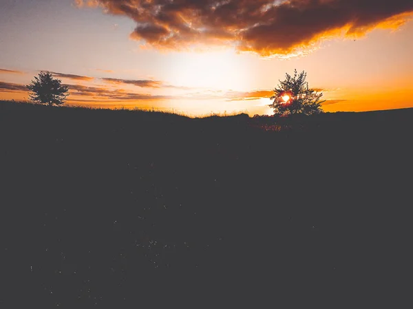 Mooie avond zonsondergang — Stockfoto