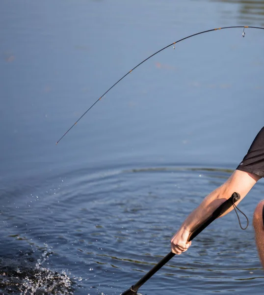 Pesca Truchas Río —  Fotos de Stock