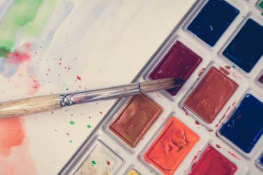 Araçlar Illustrator. Boyalar ve albüm