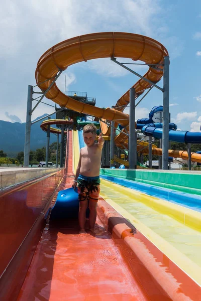 Parque aquático infantil no resort — Fotografia de Stock